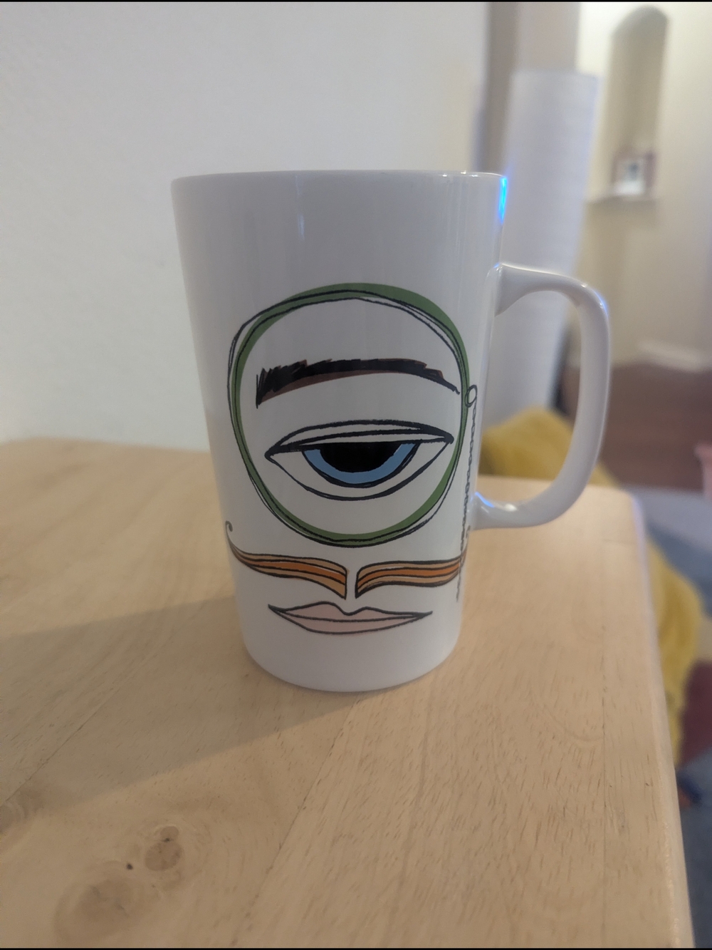 2014 Starbucks Monocle Man 16 Oz Mug